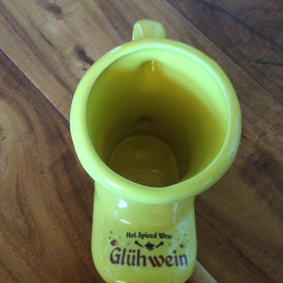 German Mulled Wine Yellow Gluh Wein Ceramic Mug - Picture 7 of 8
